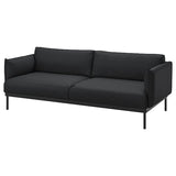 ÄPPLARYD 3-seat sofa, Gunnared black/grey, 231 cm