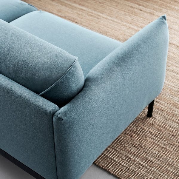 Ikea ÄPPLARYD - 4-seater sofa with chaise-longue, Gunnared blue