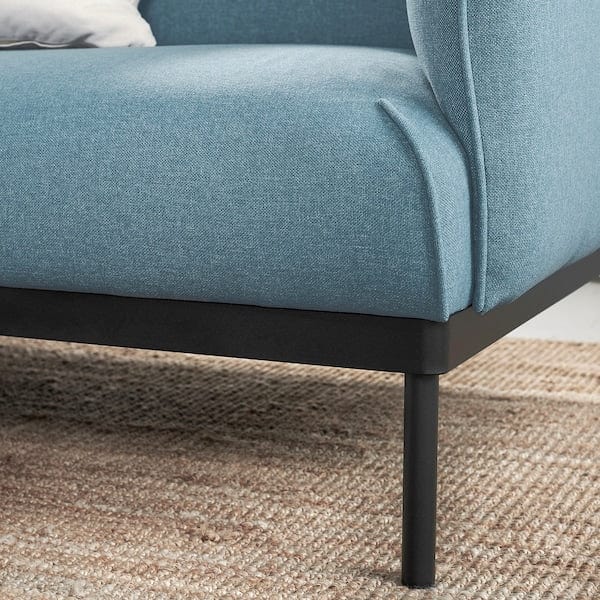 Ikea ÄPPLARYD - 4-seater sofa with chaise-longue, Gunnared blue