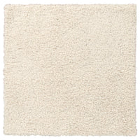 ÄRENDE rug, high pile, off-white, 80x80 cm