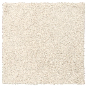ÄRENDE rug, high pile, off-white, 80x80 cm
