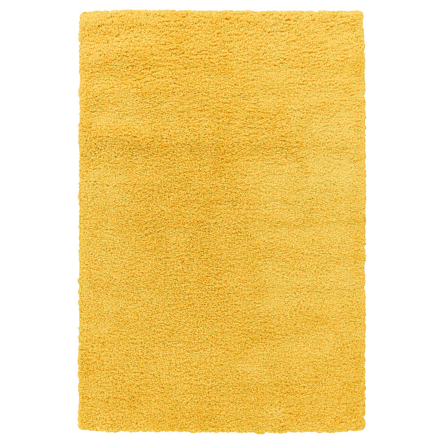 ÄRENDE rug, high pile, yellow, 30 mmx120 cm
