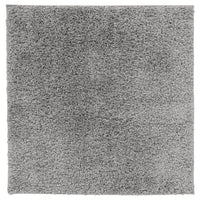 ÄRENDE rug, high pile, grey, 80x80 cm