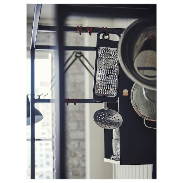 Ikea ÄSPINGE - One-piece kitchen, black/ash, 120x60x202 cm