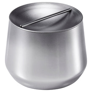 AFTONHAJ jar with lid, stainless steel, 0.6 l