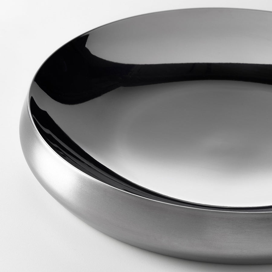 AFTONHAJ serving bowl, stainless steel, 26 cm
