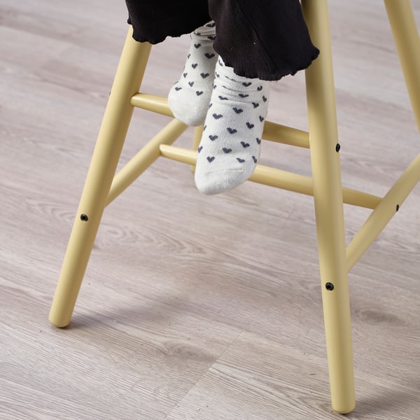 AGAM junior chair, light beige-yellow, 28x79x43 cm