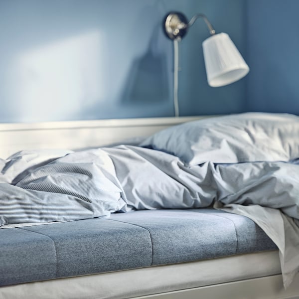 ÅGOTNES foam mattress, firm/light blue, 80x200 cm