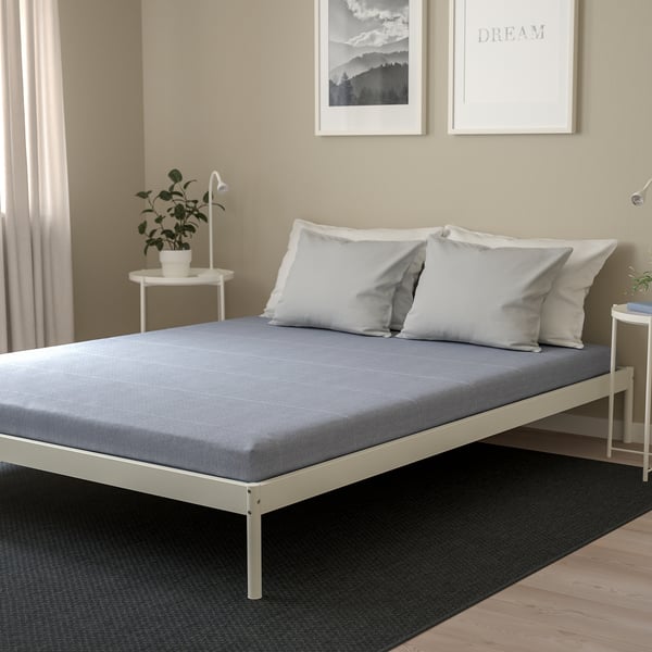 ÅGOTNES foam mattress, firm/light blue, 160x200 cm