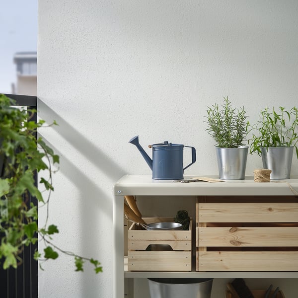 ÅKERBÄR watering can, in/outdoor dark blue