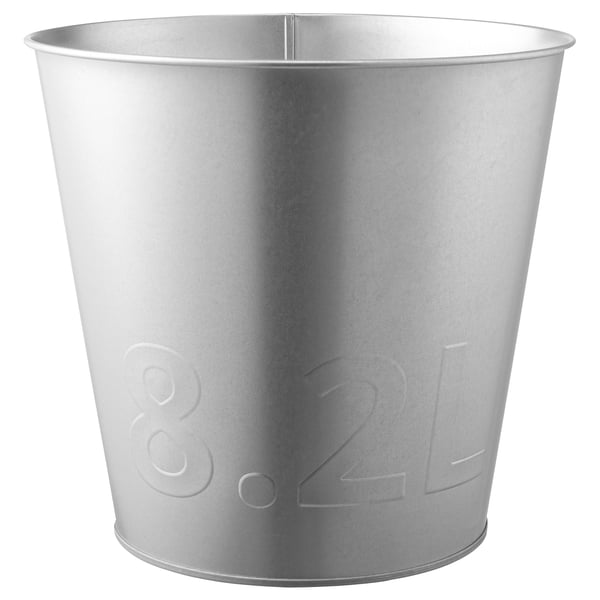 ÅKERBÄR plant pot, in/outdoor/galvanised, 24 cm