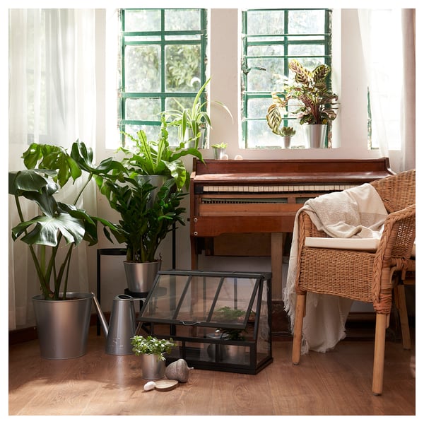 ÅKERBÄR greenhouse, in/outdoor/anthracite, 45 cm