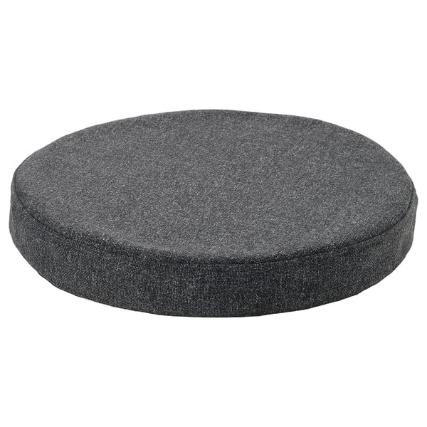 ÅKERVINDEFLY chair pad, dark grey, 38 cm