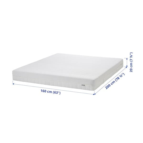 Ikea ÅKREHAMN Foam mattress firm/white 160x200 cm , 160x200 cm