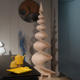 STYLIZED CHRISTMAS TREE WOOD 200X70CM