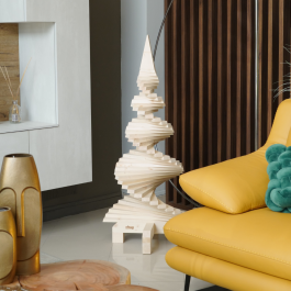 STYLIZED CHRISTMAS TREE WOOD 120X56CM