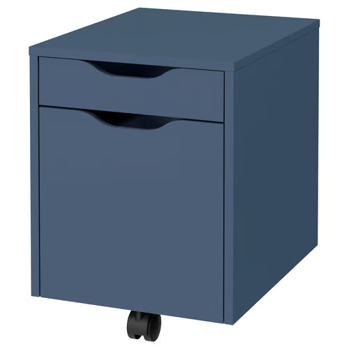 ALEX drawer unit, black-blue, 36x50 cm