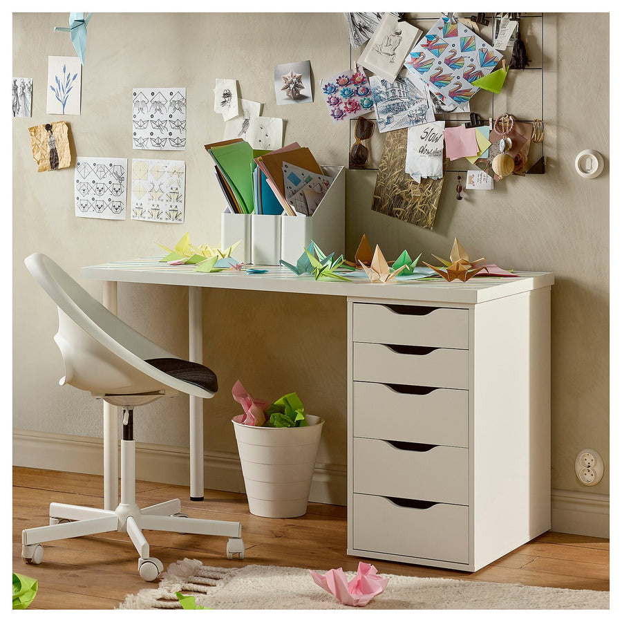 ALEX drawer unit, with insert white, 36x70 cm