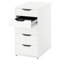 ALEX drawer unit, with insert white, 36x70 cm