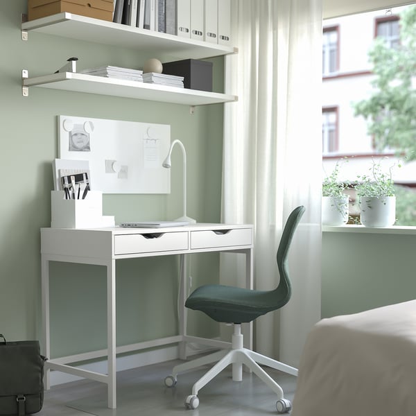 ALEX desk, white, 100x48 cm