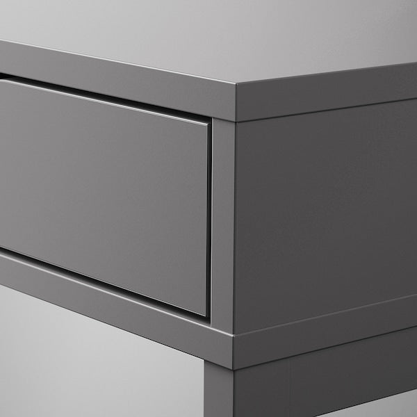 ALEX desk, dark grey, 132x58 cm