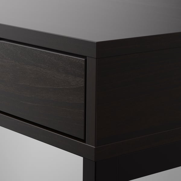 ALEX desk, black-brown, 132x58 cm