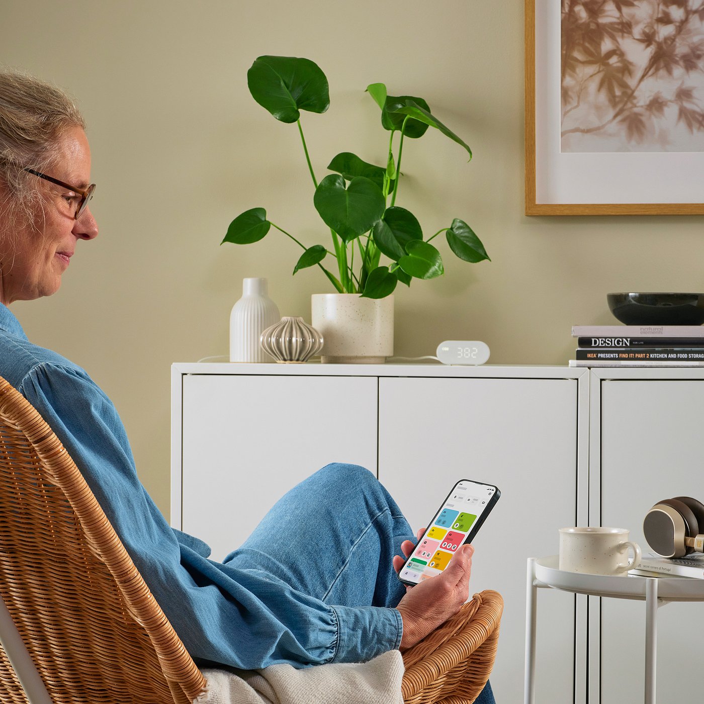 ALPSTUGA air quality sensor, smart, 90 mmx40 mm cm