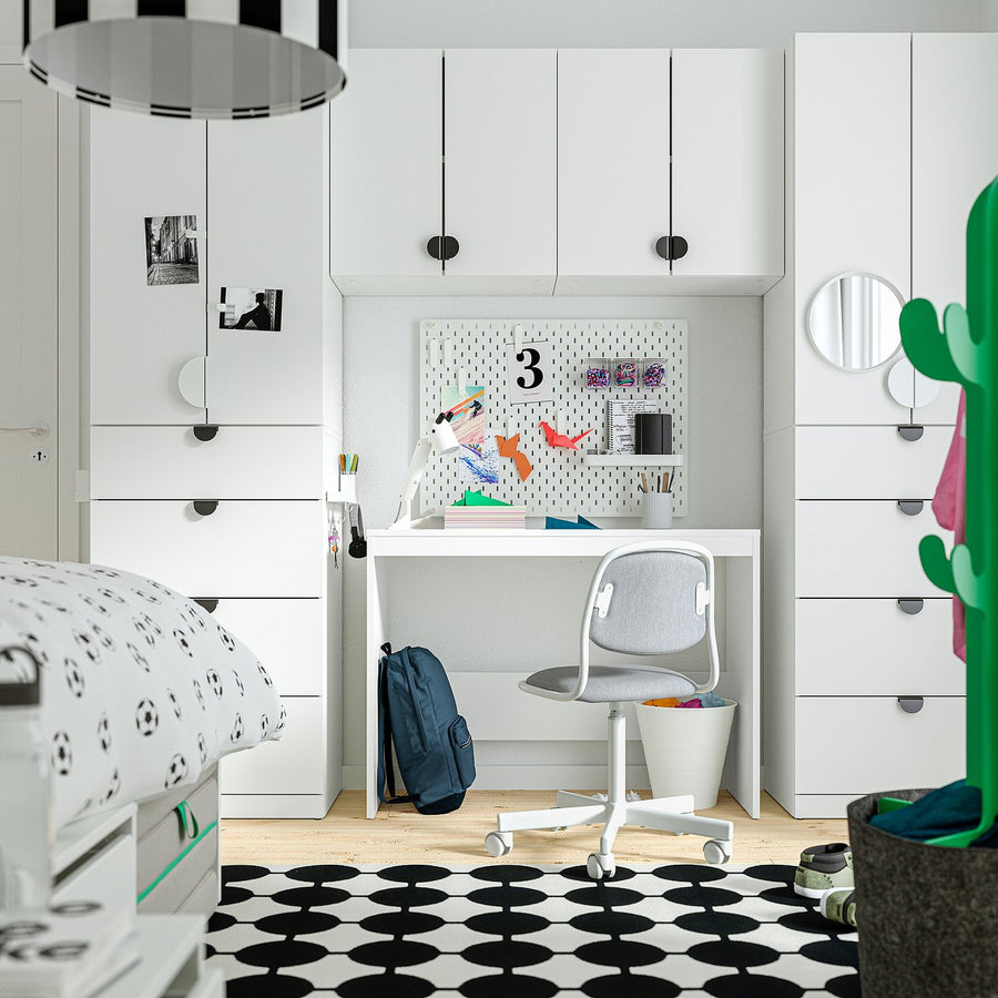 ALTARLIDEN hook rack, with storage/white, 36.5x13x6.8 cm