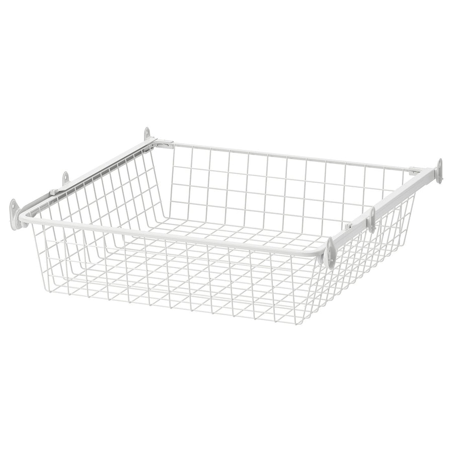 ALTARLIDEN wire basket with pull-out rail, white, 60x62 cm