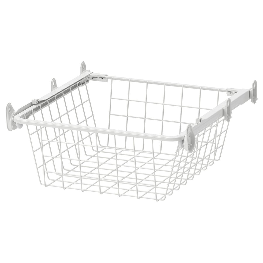 ALTARLIDEN wire basket with pull-out rail, white, 40x42 cm