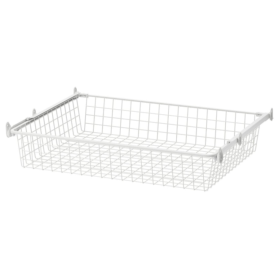 ALTARLIDEN wire basket with pull-out rail, white, 80x62 cm