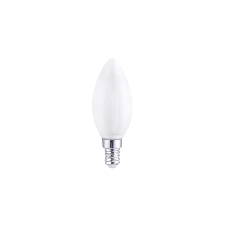 LED BULB E14=60W CANDLE FROSTED WARM LIGHT