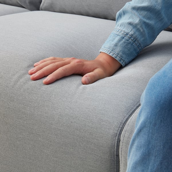 ANGERSBY 3-seat sofa, Knisa light grey, 196x89x84 cm