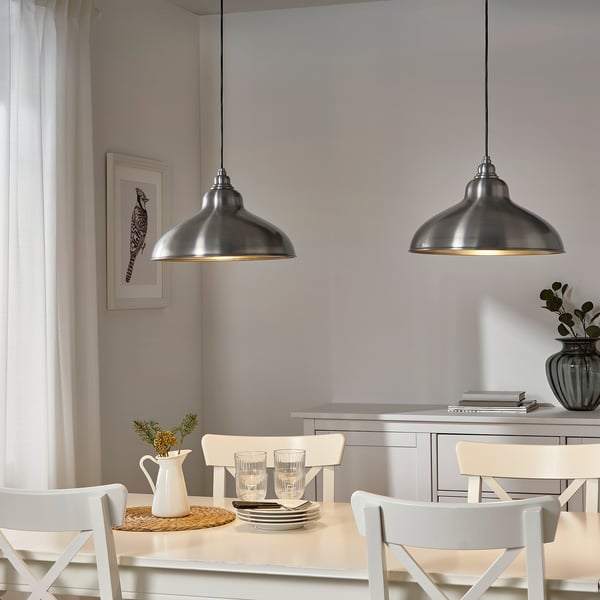 ANKARSPEL pendant lamp, pewter effect, 38 cm