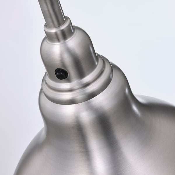 ANKARSPEL floor/reading lamp, pewter effect, 23 cm