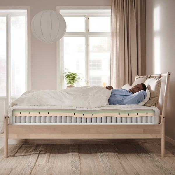ÅNNELAND hybrid mattress, medium firm/white, 140x200 cm