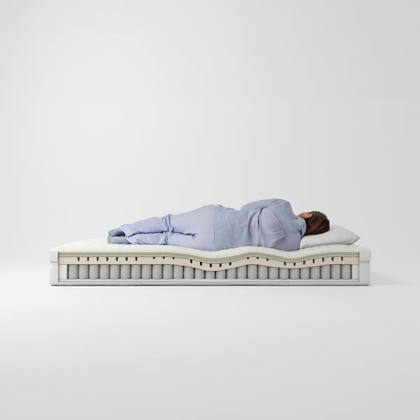 ÅNNELAND hybrid mattress, medium firm/white, 140x200 cm