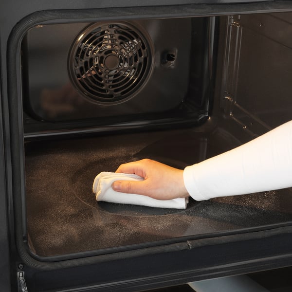 ANRÄTTA forced air oven w pyrolytic funct, IKEA 700 stainless steel, 90.0x59.5 cm