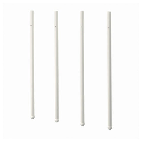 ANTILOP highchair leg, white, 2.5 cm, 4 pack