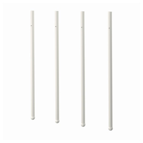 ANTILOP highchair leg, white, 2.5 cm, 4 pack