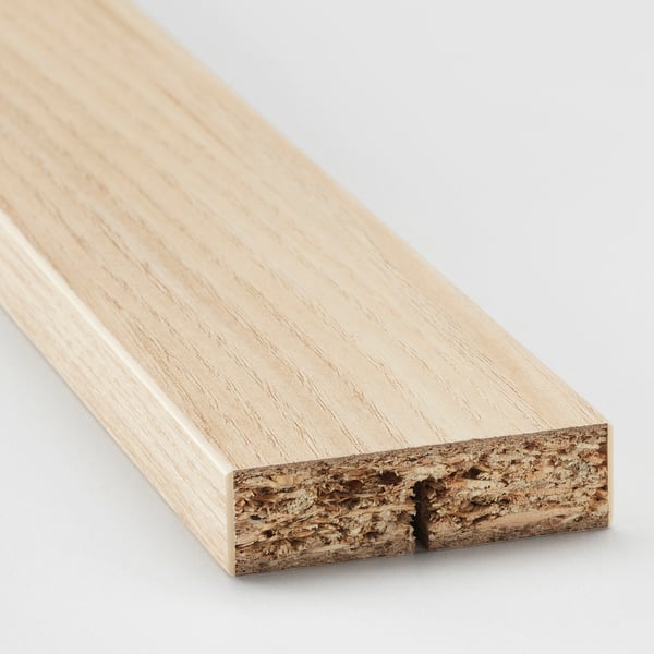 ASKERSUND rounded deco strip/moulding, light ash effect, 221 cm