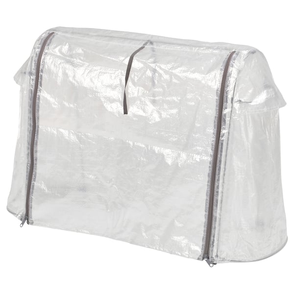 ASPAREN cover for planter, outdoor/transparent white, 83x51x31 cm