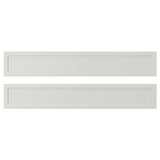 ASPUDDEN drawer front, light grey, 60x10 cm, 2 pack