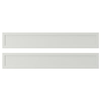 ASPUDDEN drawer front, light grey, 60x10 cm, 2 pack