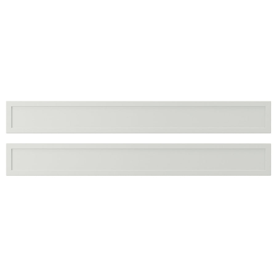 ASPUDDEN drawer front, light grey, 80x10 cm, 2 pack