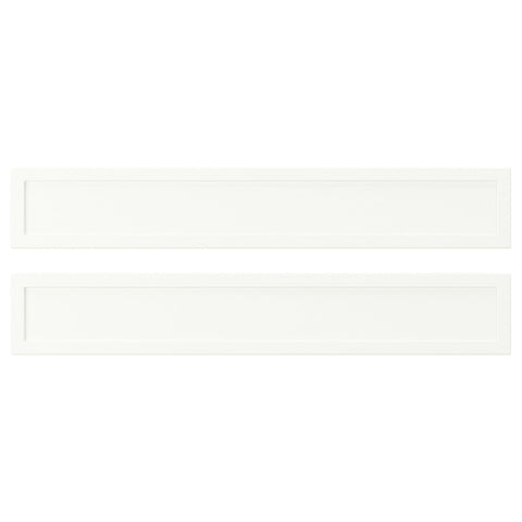 ASPUDDEN drawer front, matt white, 60x10 cm, 2 pack