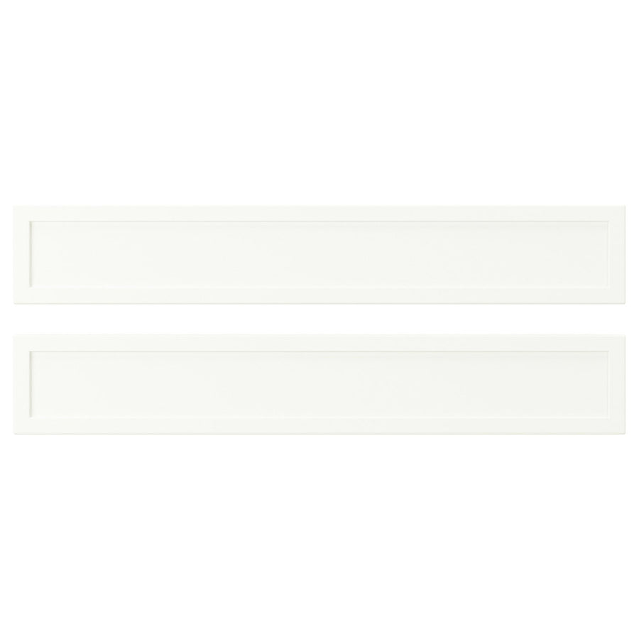 ASPUDDEN drawer front, matt white, 60x10 cm, 2 pack