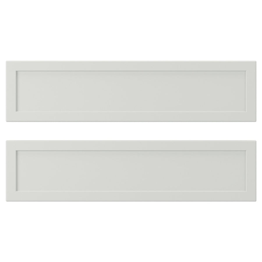 ASPUDDEN drawer front, light grey, 40x10 cm, 2 pack