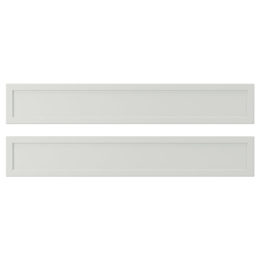ASPUDDEN drawer front, light grey, 60x9.7 cm, 2 pack