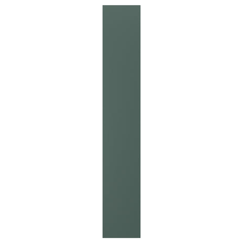 ASPUDDEN cover panel, dark grey-green, 39x240 cm